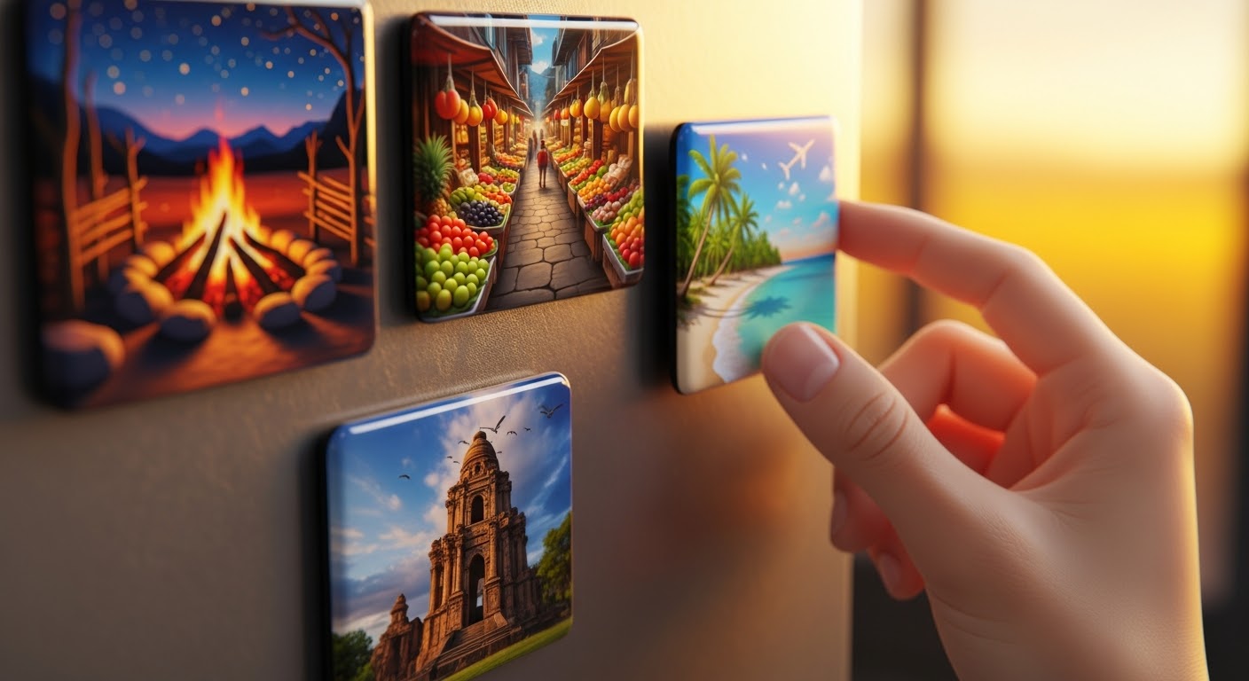 How Tiny Fridge Magnets Turn Your Fridge into a Stylish Showcase.