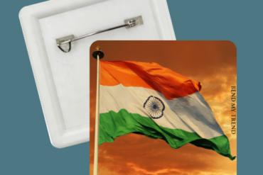 Pin Square White Badges