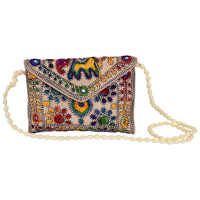 Ethnic Rajasthani Embroidered Sling Clutch