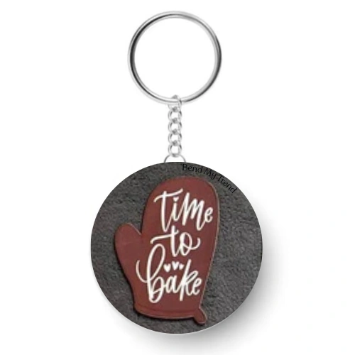 Time To bake Key Chain