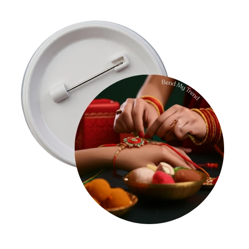 Rakhi Pin Back Badge